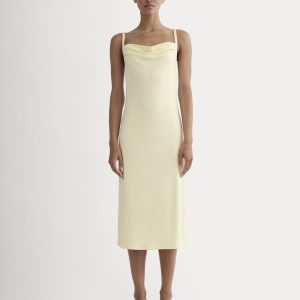 The Tank Midi Dress in Butterknit | Light Yellow