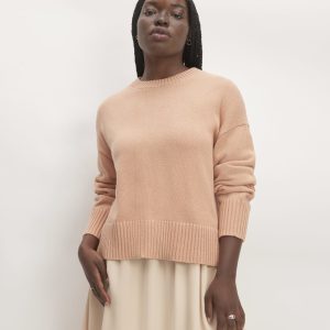 The Boxy Sweater in Everyday Cotton | Blush Pink