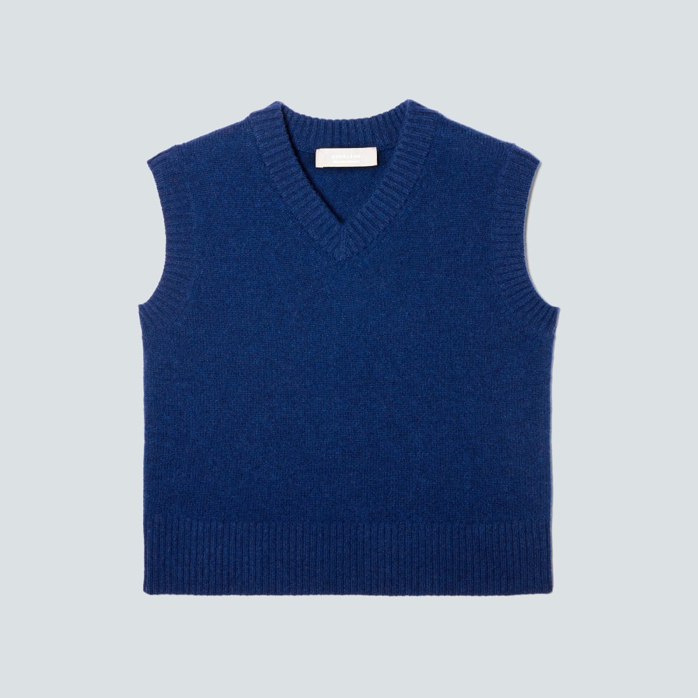The Cashmere Vest | Bright Navy - Image 2