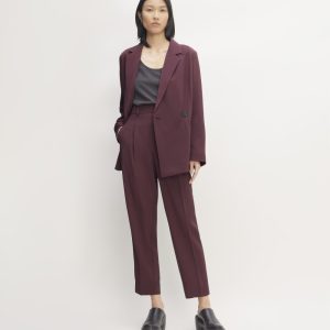 The Japanese GoWeave Way-High® Tapered Pant | Burgundy