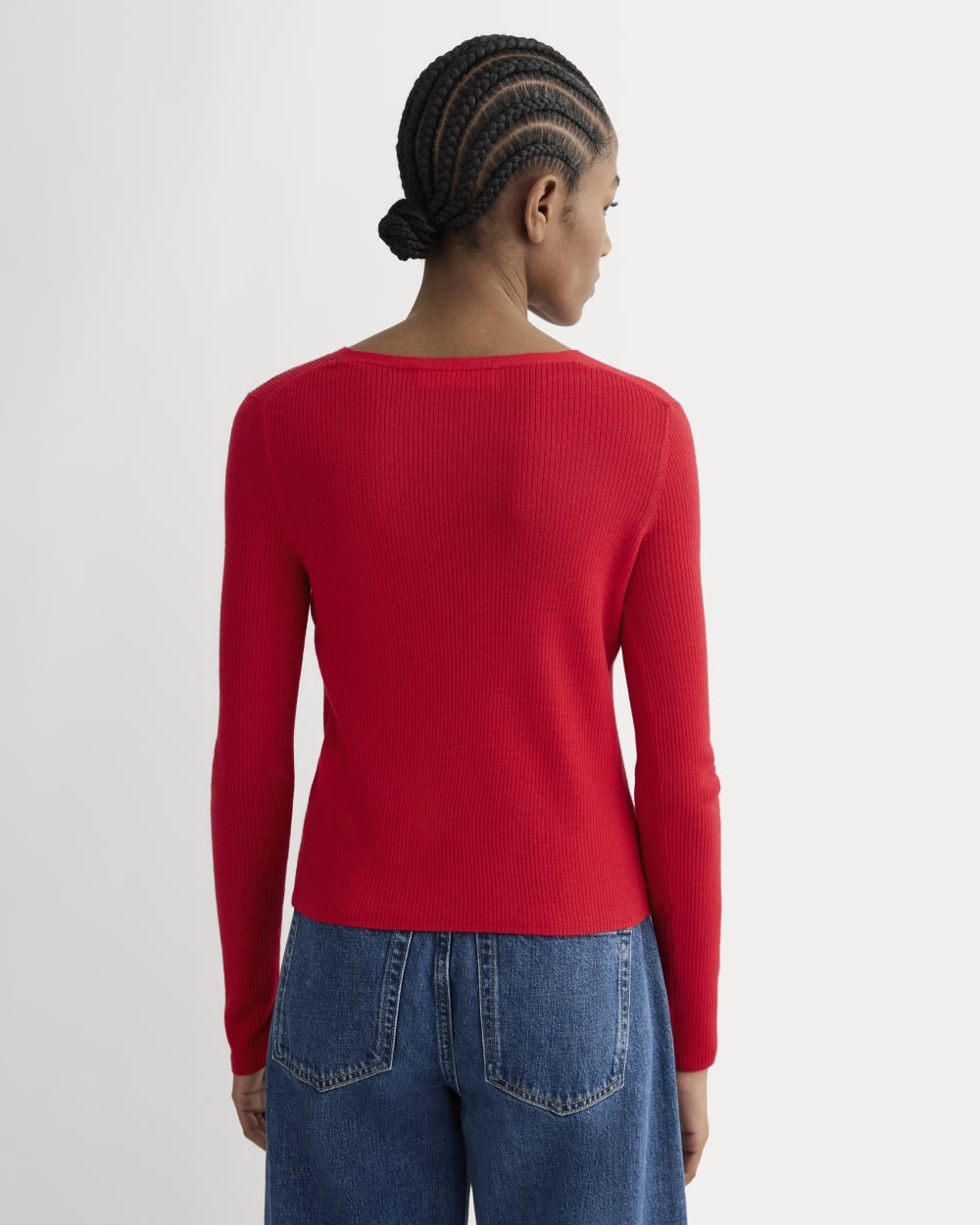 The Cardigan in Ultrasoft Merino | Classic Red - Image 5