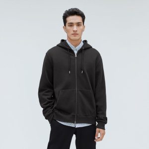 The Organic Track Full Zip | Black