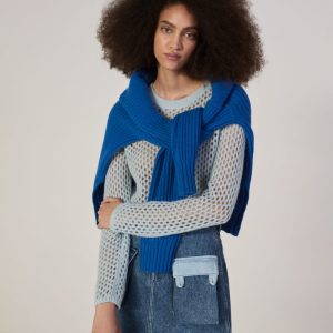 The Everlane x Marques' Almeida Denim Patchwork Mini Skirt | Diamond Blue