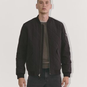 The Quilted Bomber | Black