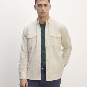 The Brushed Flannel Shirt | Heathered Oat