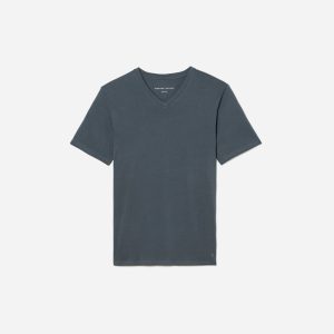 The Organic Cotton V-Neck Tee | Dark Slate