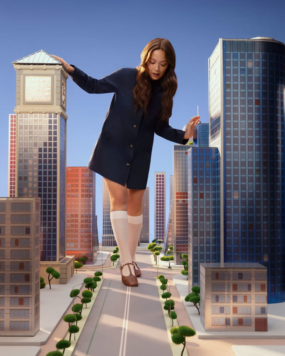 The Leather T-Strap Flat | Rum - Image 2