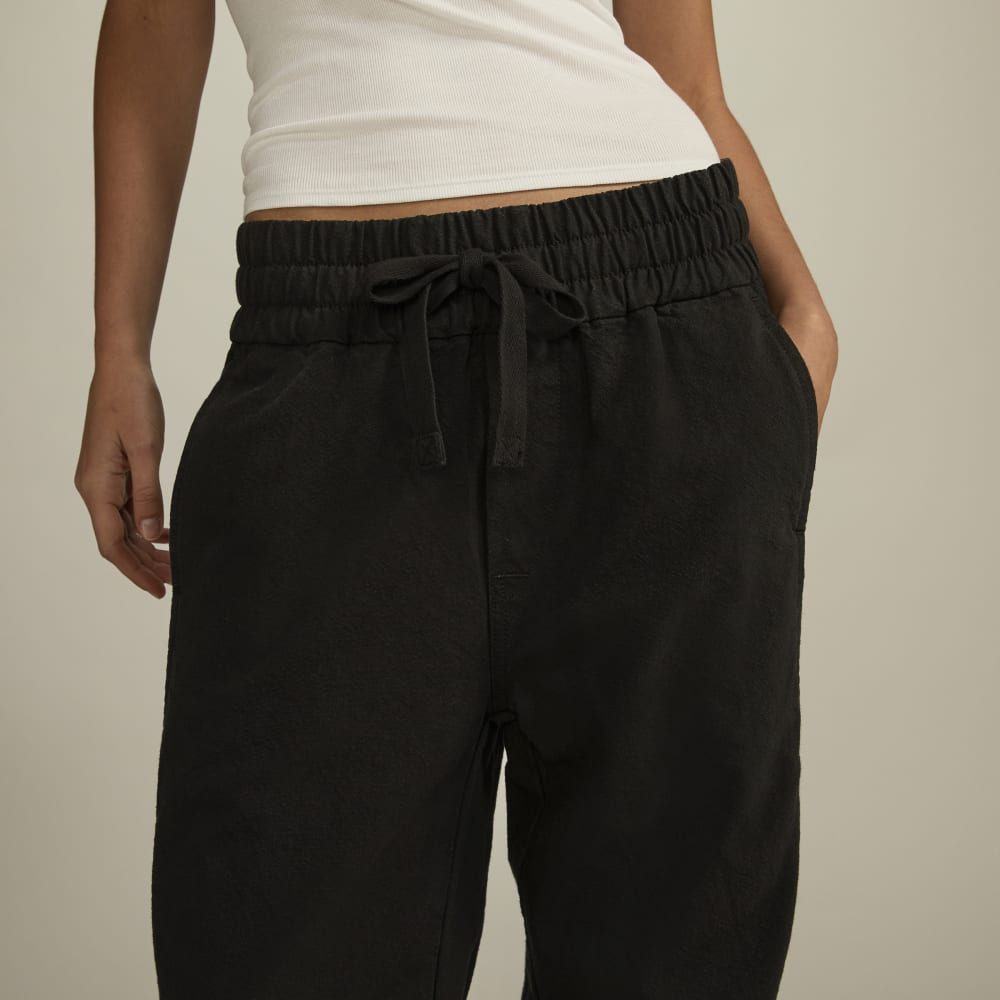 The Canvas Organic Cotton Pull-On Pant | Black - Image 4
