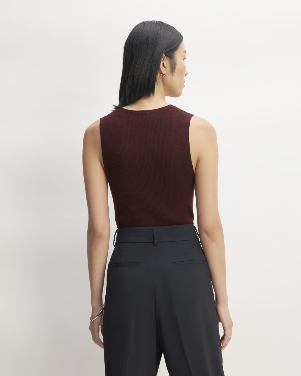 The Tank in Ultrasoft Merino | Burgundy - Image 6