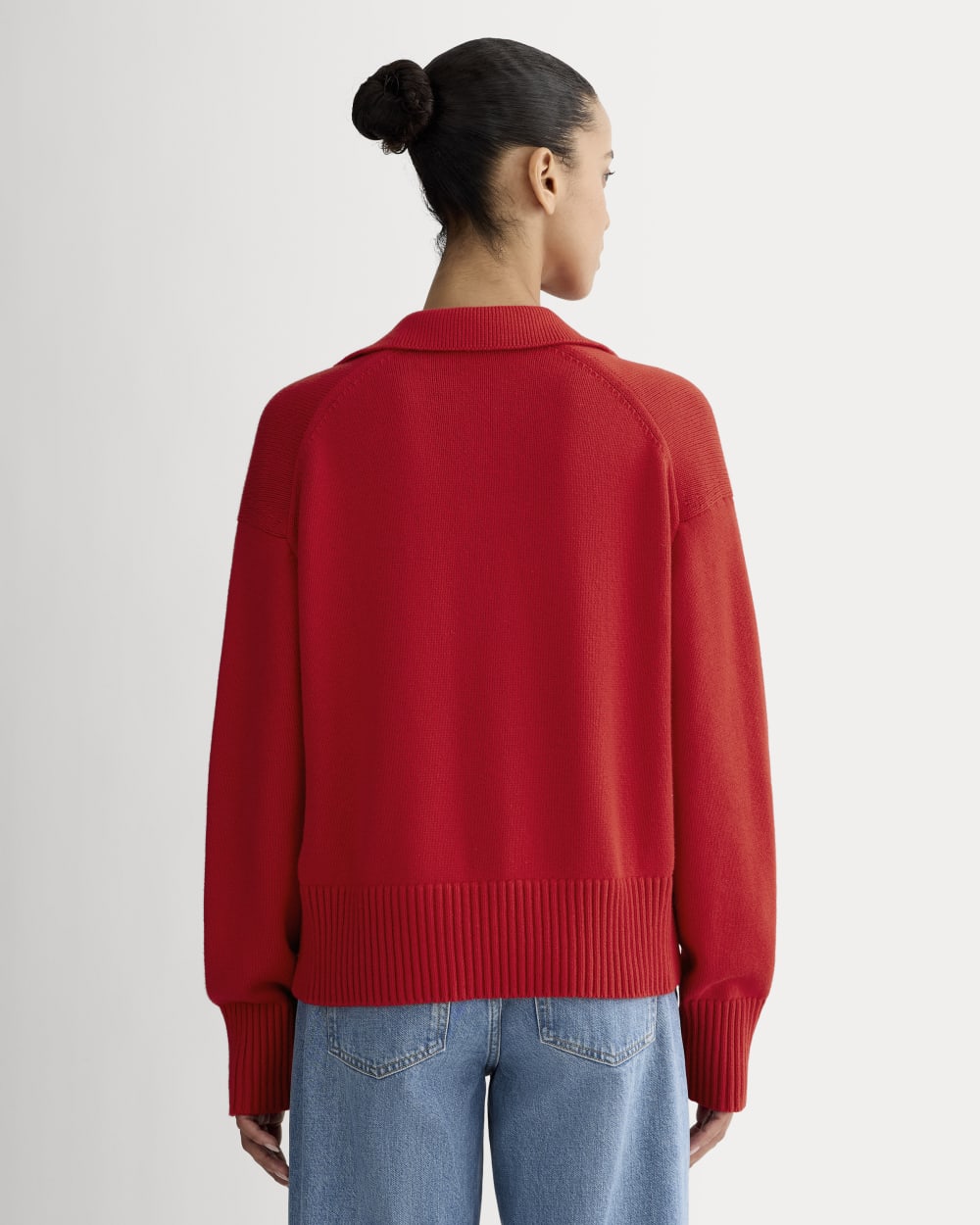 The Boxy Polo in Everyday Cotton | Classic Red - Image 5