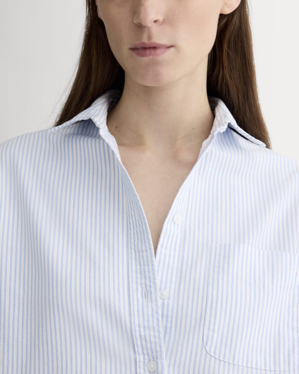 The Must-Have Oxford Shirt | White / Blue - Image 4