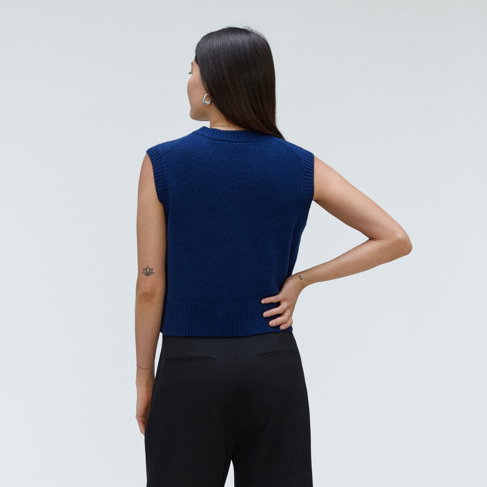 The Cashmere Vest | Bright Navy - Image 6