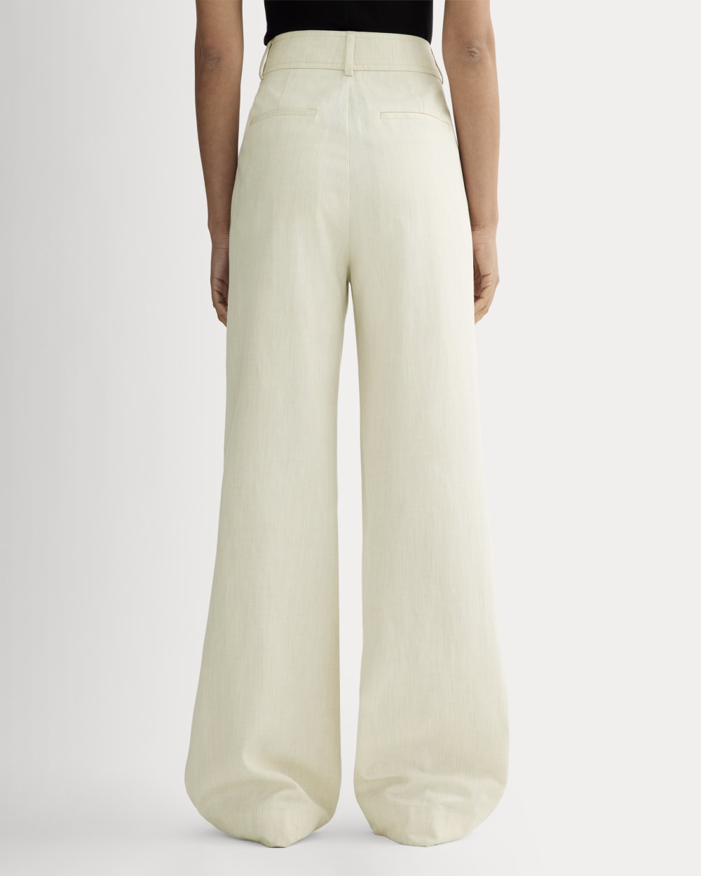 The Draper Pleated Pant in Buttersmooth | Heathered Oat | 32 Inseam - Image 5