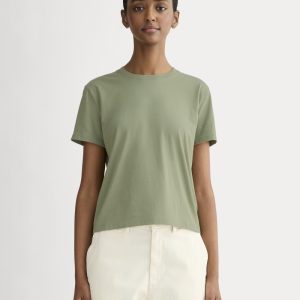 The Box-Cut Tee in Essential Cotton | Sagebrush | No Pocket
