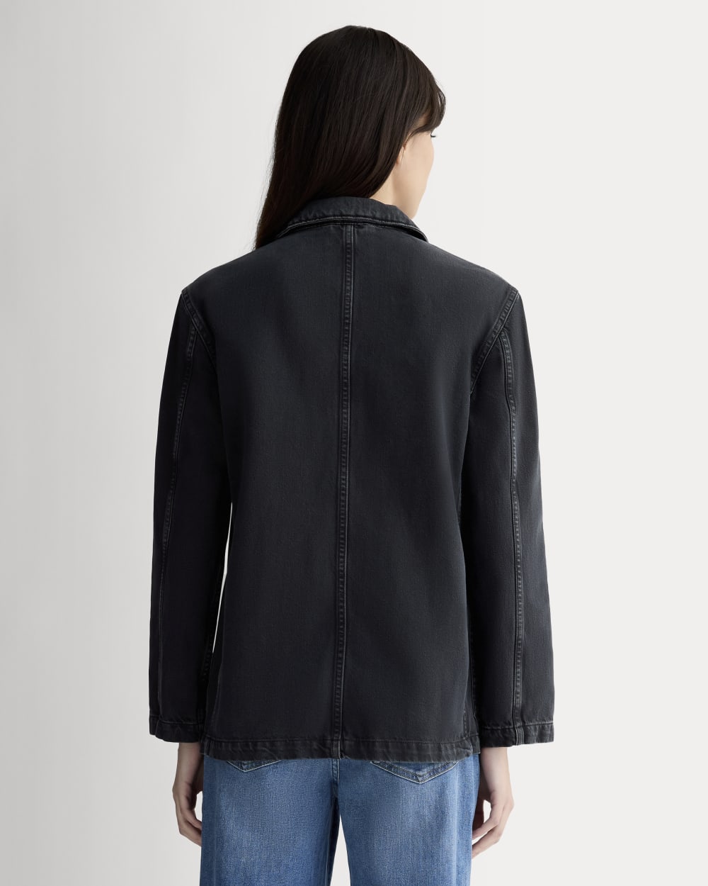 The Denim Chore Blazer | Black - Image 5