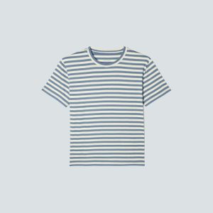 The Box-Cut Tee in Essential Cotton | Spring Lake / Canvas | No Pocket