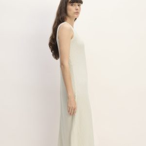 The Rib-Knit A-Line Tank Dress | Bone