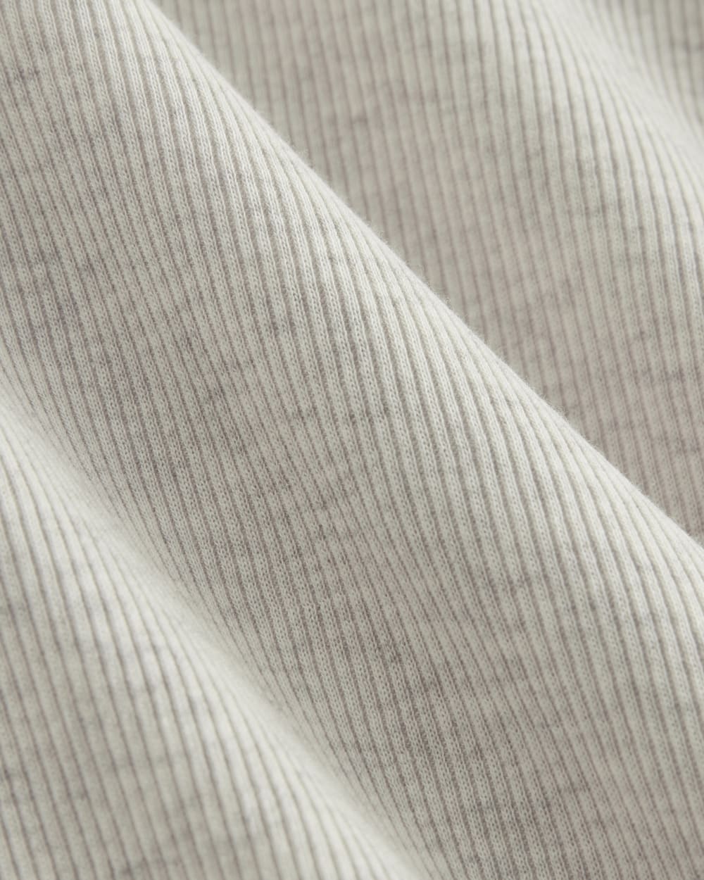 The Luxe Rib Funnel-Neck Tee | Heathered Oat - Image 5