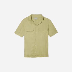 The Resort Shirt in Linen | Leek