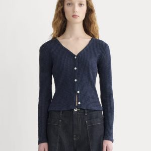 The Cozy Rib Cardigan | Navy