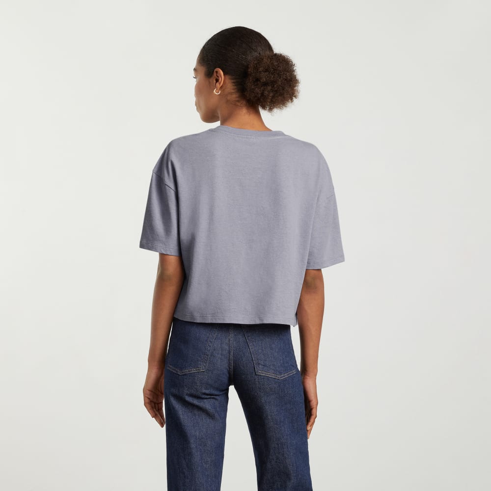 The Vintage Henley Hemp Tee | Lilac Grey - Image 4