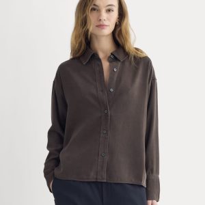 Boxy Shirt in Buttersoft | Coffee Bean