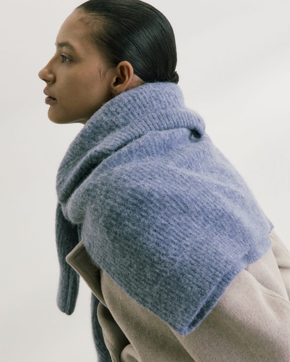 The Cocoon Crew in Alpaca | Heather Sage Blue - Image 7