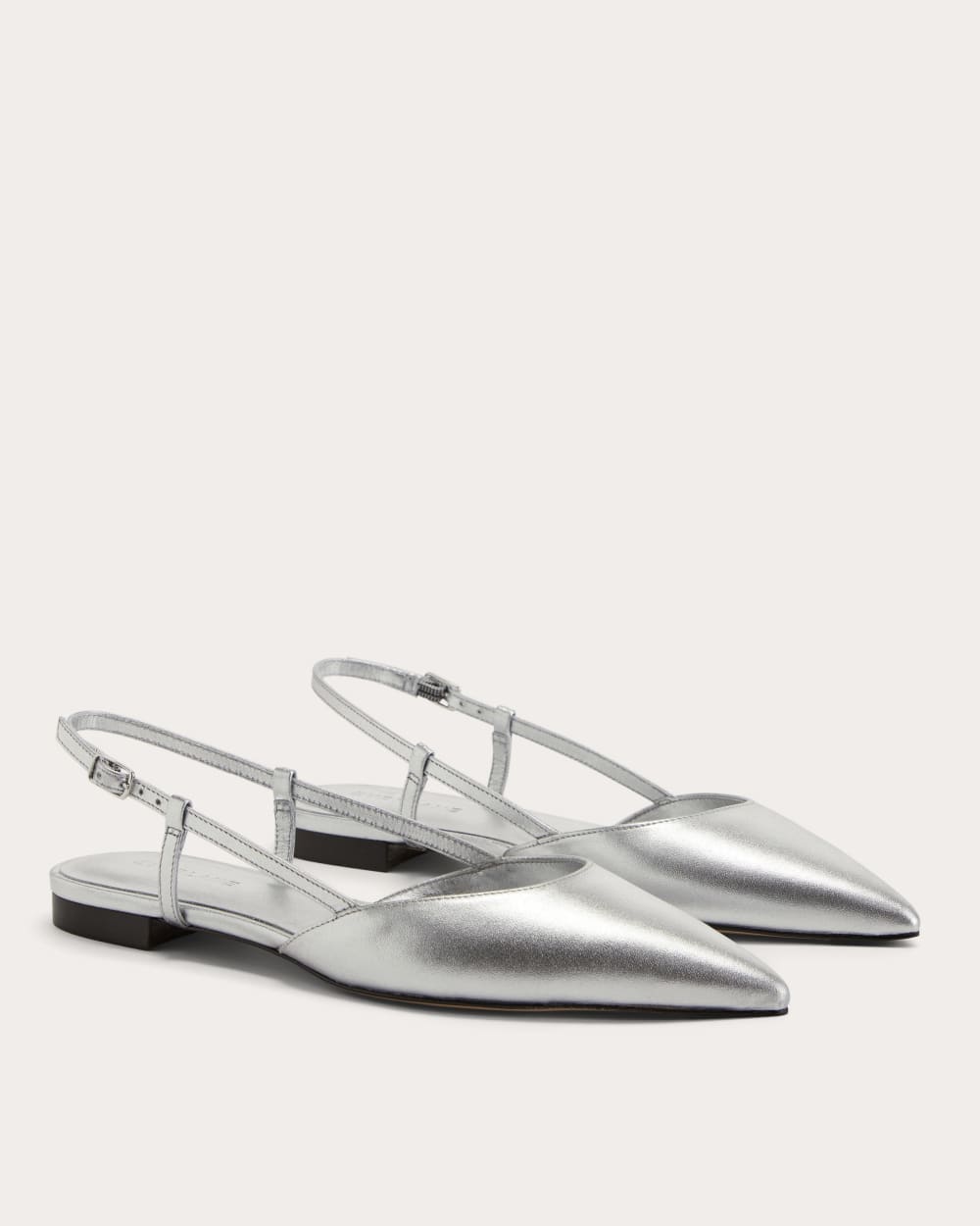 The Studio Slingback Flat | Silver - Image 3