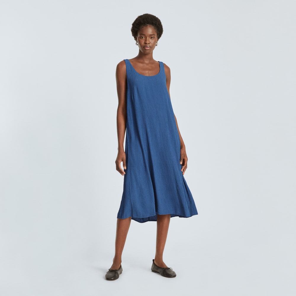 The Naia? Ripple Tank Dress | Deep Blue - Image 2