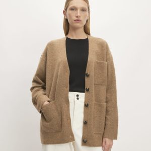 The Cozy-Stretch Relaxed Cardigan | Heathered Toasted Coconut