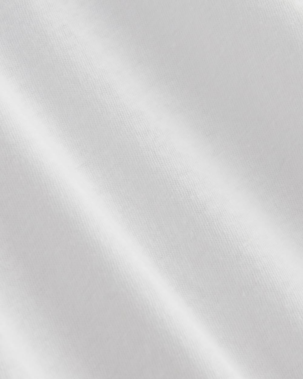 The Slouchy V-Neck Tee in Cotton Linen | White - Image 5