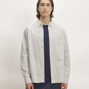 The Classic Oxford Shirt | Bone / Navy | Standard