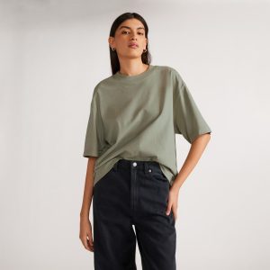 The Premium Weight Relaxed Tee | Seagrass