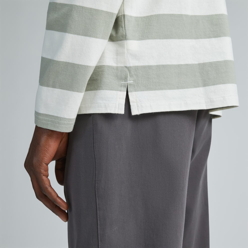 The Premium-Weight Rugby Shirt | Seagrass / Canvas Tan - Image 5