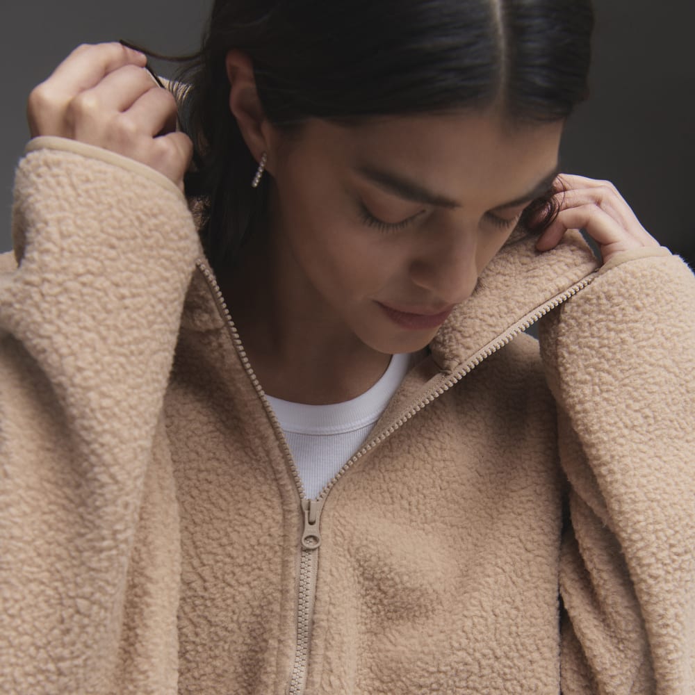 The ReNew Fleece Half-Zip | Tan - Image 4
