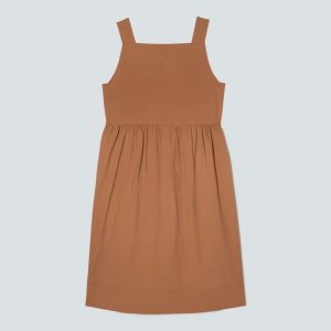The Seersucker Midi Dress | Tawny Brown