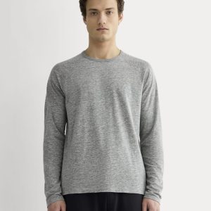 The Rec Long-Sleeve Crew |  Heathered Grey