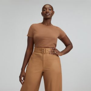 The Organic Cotton Crew Tee | Carob Brown