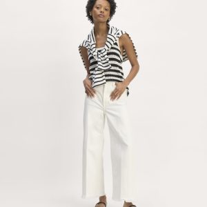 The Mariner Cropped Jean | Frayed Hem Bone