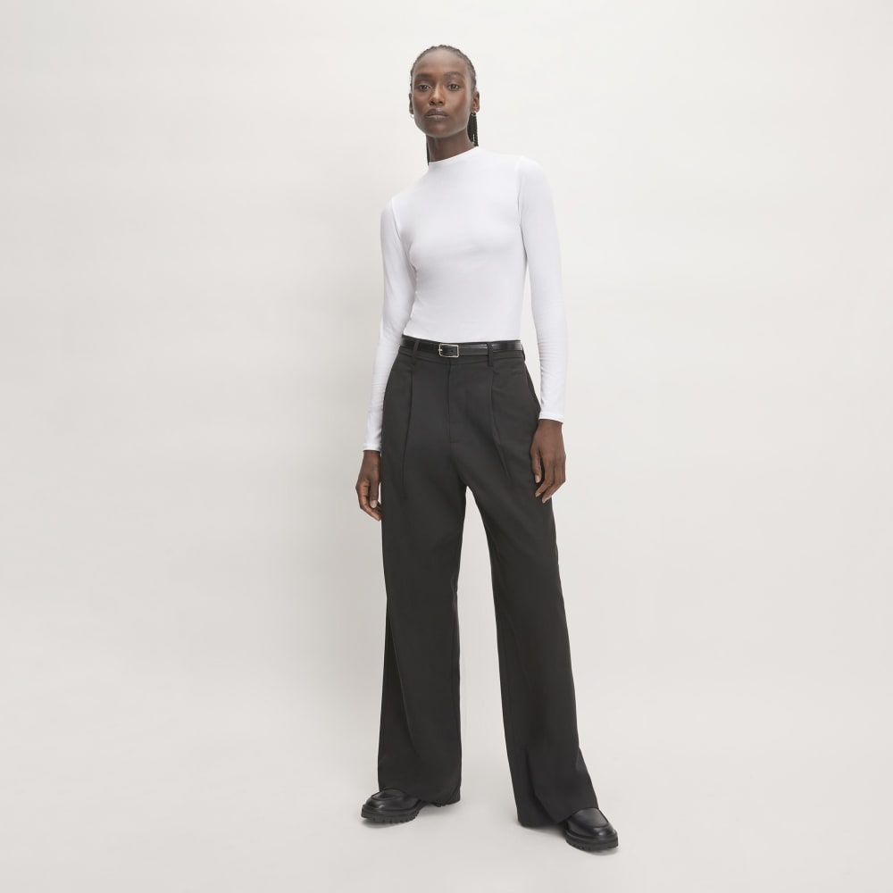 The Supima? Form Funnel Neck Tee | White - Image 5