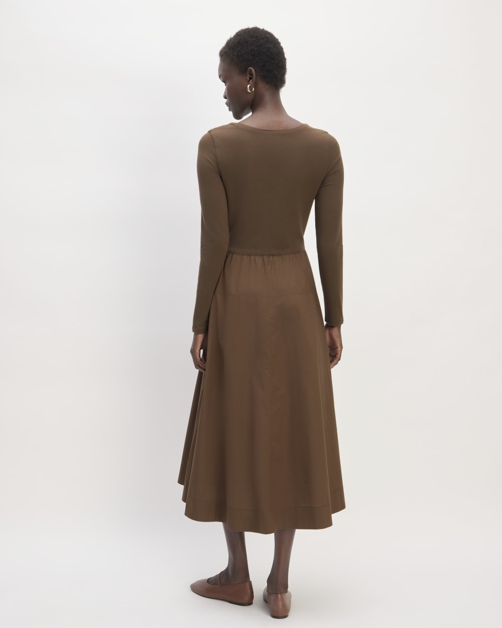 The Long-Sleeve Riviera Dress | Cocoa - Image 4