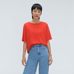 The Air Tee | Red Orange