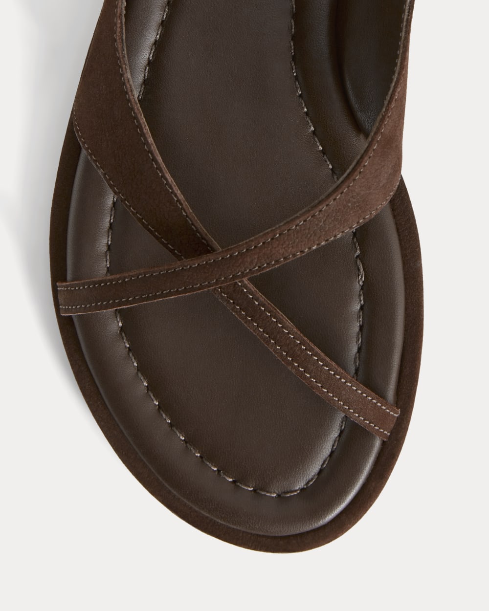 The Leather Crisscross Sandal | Burnt Umber - Image 7