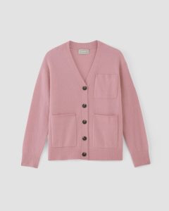The Cozy-Stretch Relaxed Cardigan | Pink Peony