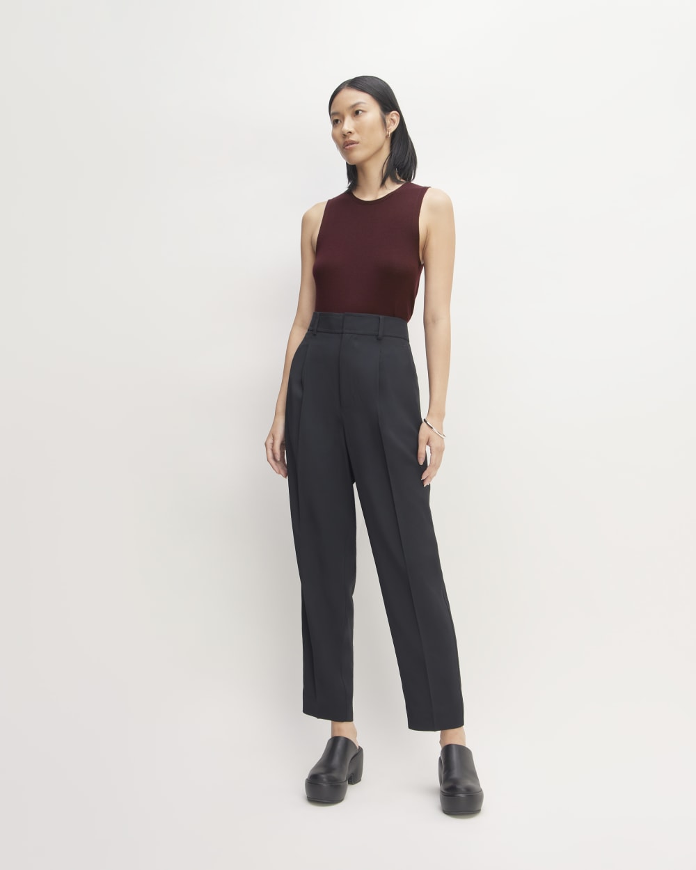 The Tank in Ultrasoft Merino | Burgundy - Image 3