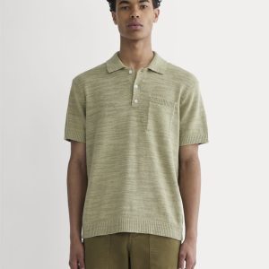 The Cotton Linen Polo | Eucalyptus