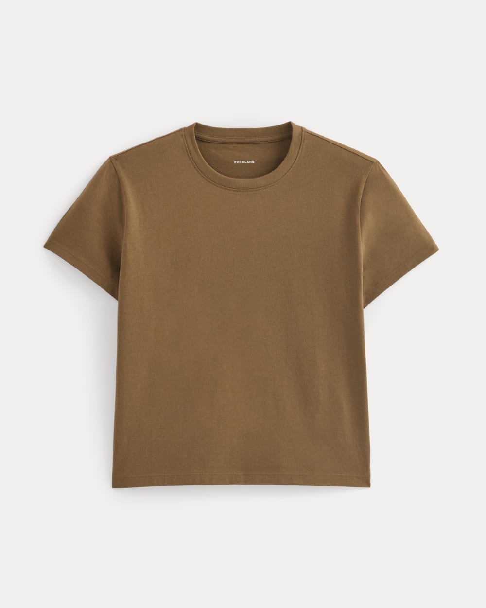 The Box-Cut Tee in Essential Cotton | Toffee | No Pocket - Image 2