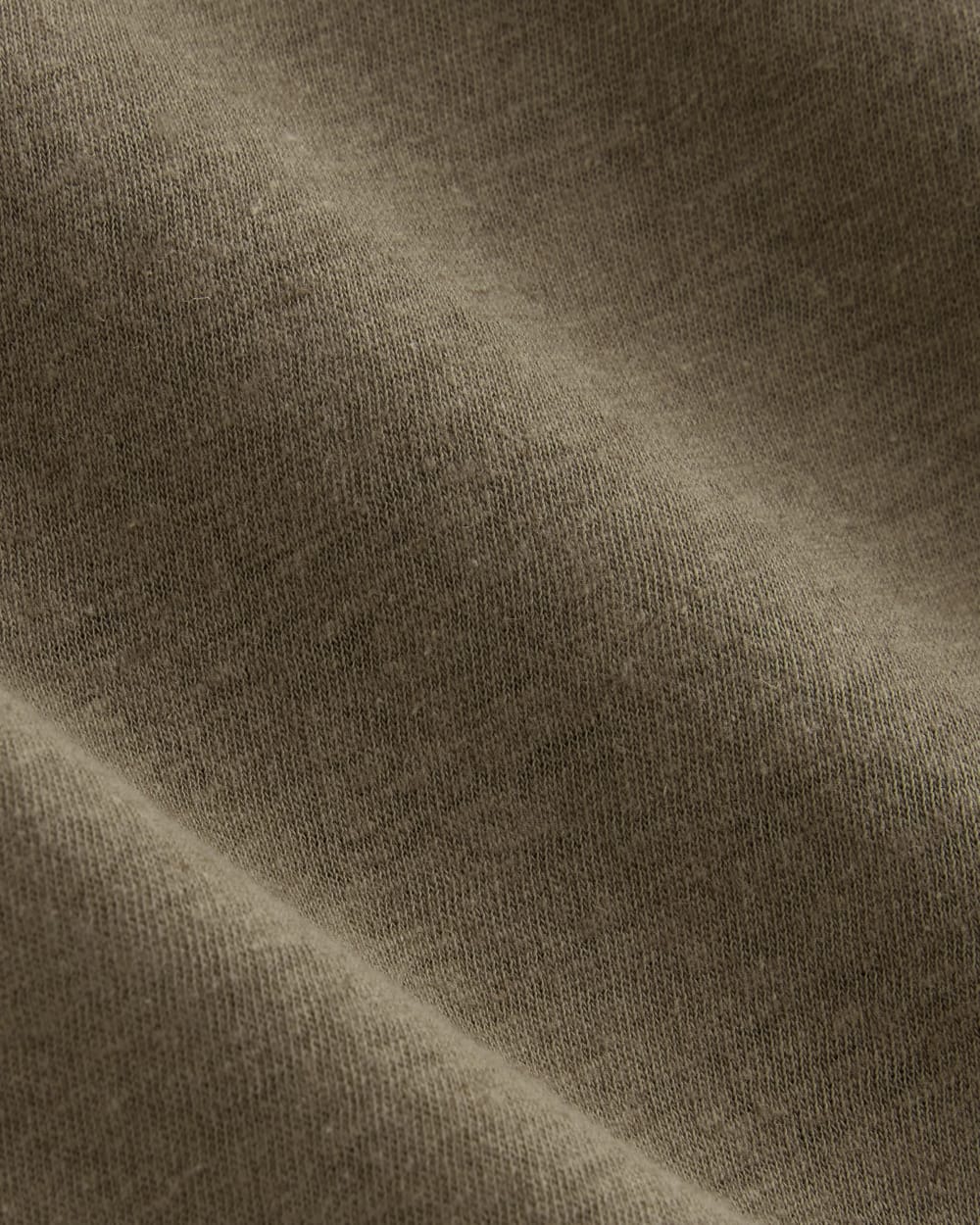 The Muscle Tee in Cotton Linen | Deep Taupe - Image 5