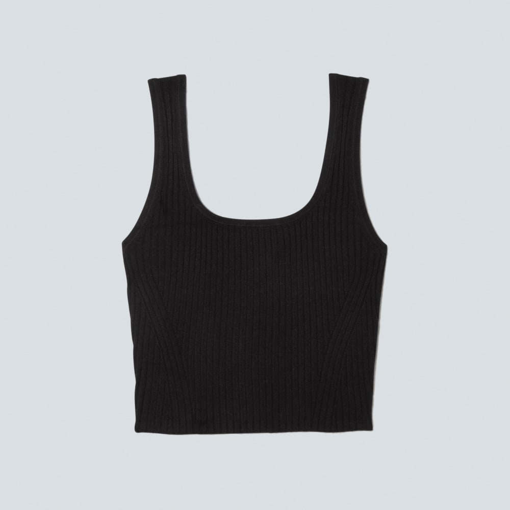 The Cotton-Merino Cami | Black