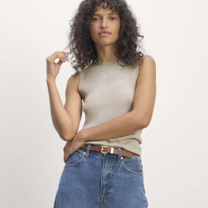 The Tank in Ultrasoft Merino | Heather Oatmeal